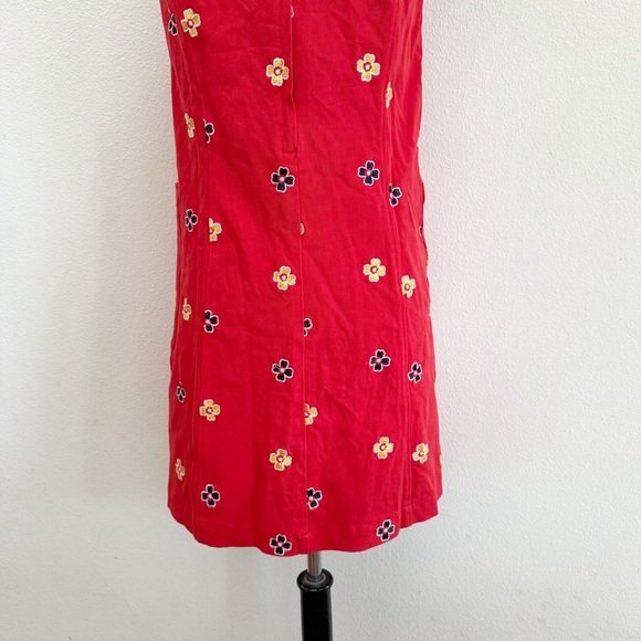 Modcloth Mid-Century Muse Shift Dress embroidered floral Size Small - Picture 6 of 8